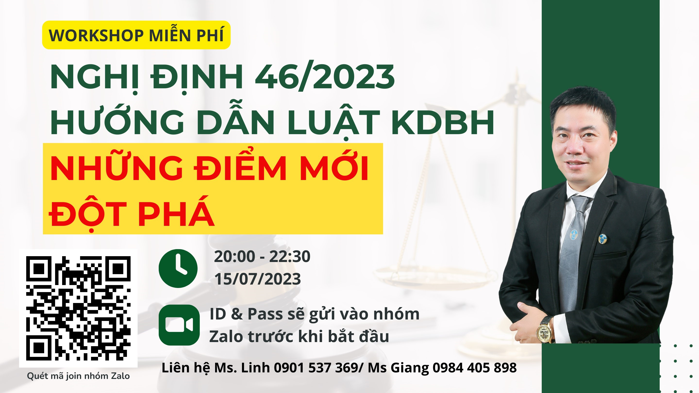 WORKSHOP: NGHỊ ĐỊNH 46/2023/NĐ-CP HƯỚNG DẪN LUẬT KDBH – NHỮNG ĐIỂM MỚI ĐỘT PHÁ