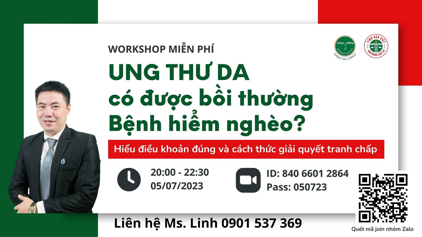 WORKSHOP: UNG THƯ DA CÓ ĐƯỢC BỒI THƯỜNG BỆNH HIỂM NGHÈO? – HIỂU ĐIỀU KHOẢN ĐÚNG VÀ CÁCH THỨC GIẢI QUYẾT TRANH CHẤP