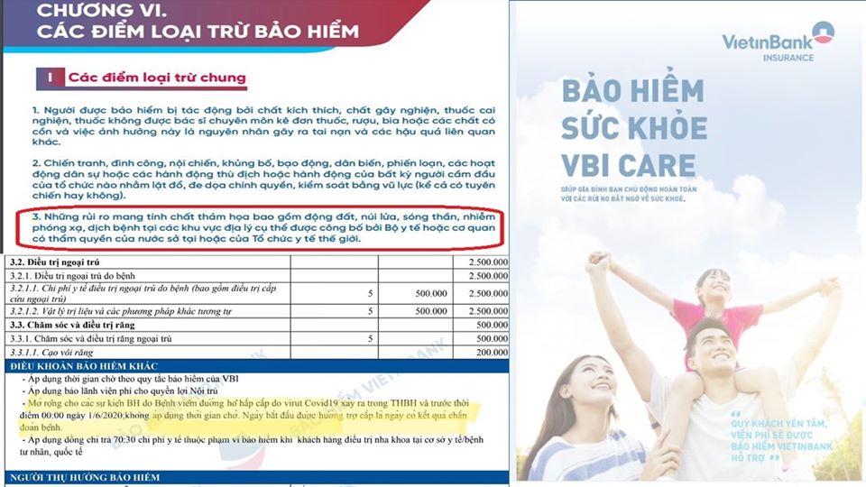 Sự thay đổi mới trong sản phẩm bảo hiểm sức khỏe VBI care.